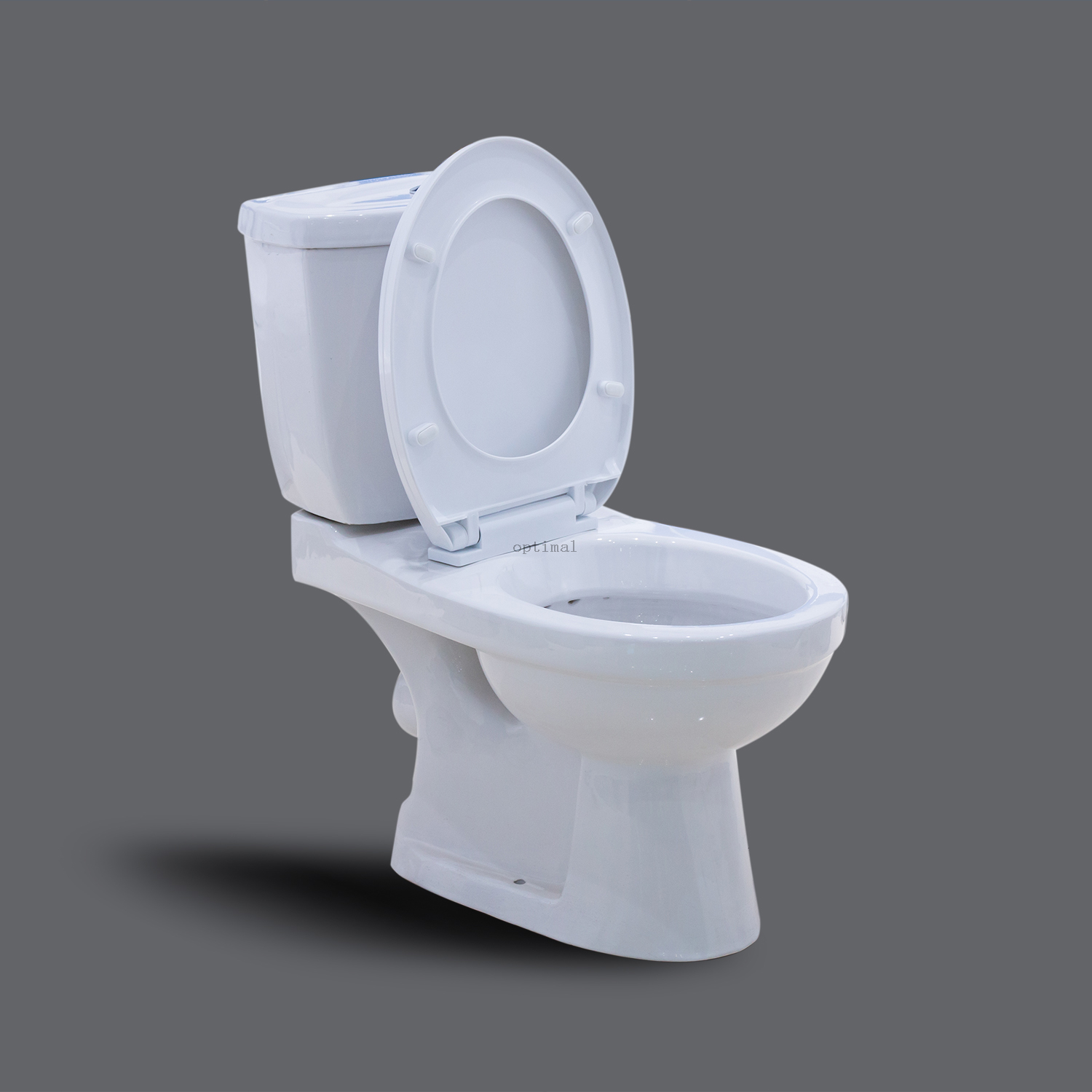 Sanitary Ware Ceramic Two-Piece Toilet P-Trap 180mm Washdown Flushing
